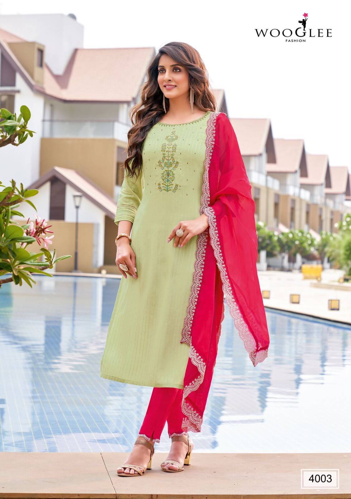 Wooglee Virangna Top Bottom Dupatta Set Wholesale Catalog, Purchase Full Catalog of Wooglee Virangna in Wholesale Rate Online